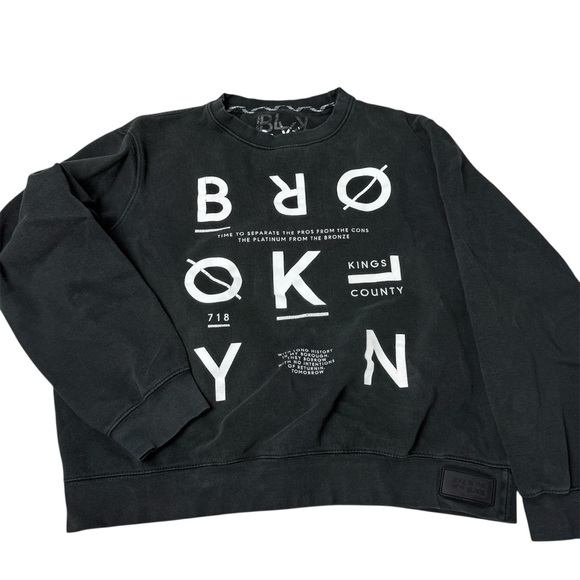 Brooklyn Crewneck Sweatshirt Graphic Design by BLVK is the new Black - Picture 2 of 8